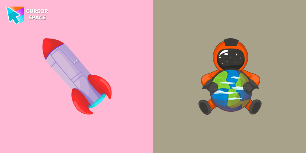 Astronaut cursor cursor pack
